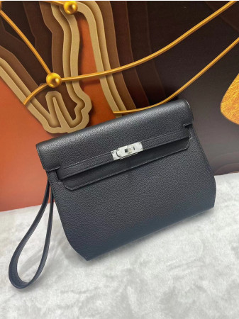 Hermès Kelly Depeches Togo Black 25cm