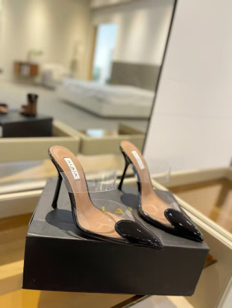UA ALAÏA Le Coeur Mule Heart-Toe Slingback Pump 10.5cm Heel