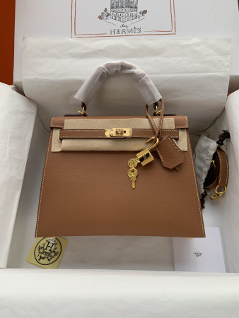 HERMÈS Kelly 25 Gold-tone Hardware
