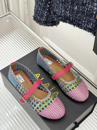 UA Alaïa Hollow Woven Mary Jane Flats(Customized Size 7-10 days production time)