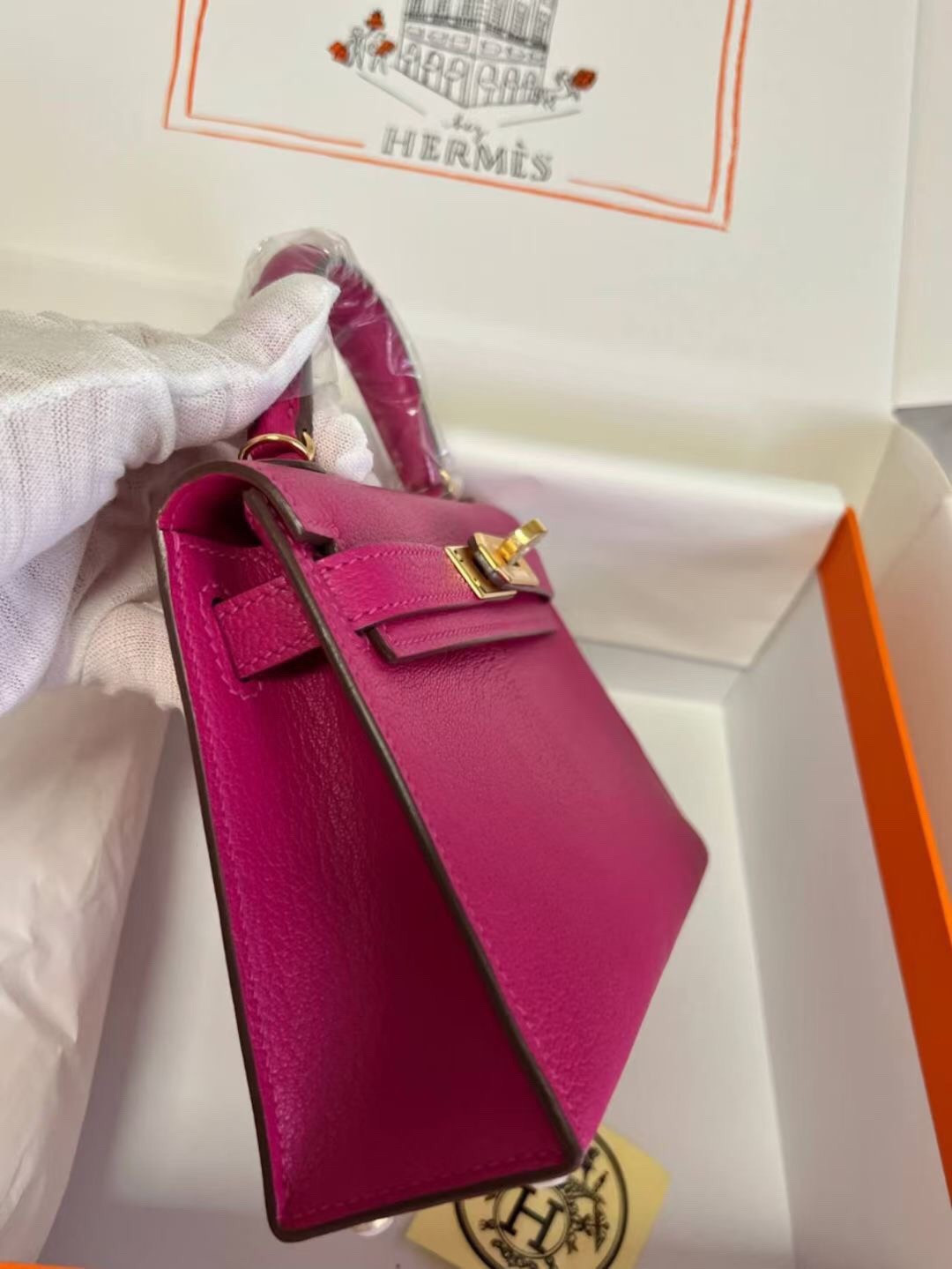Hermès Mini Kelly Chèvre 19 19×6×12cm