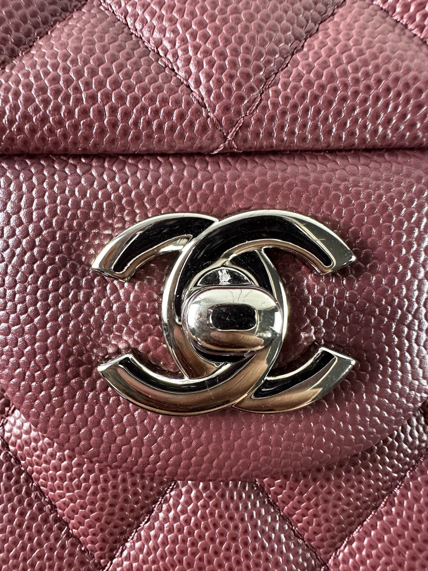 Ch*el classic 11.12 handbag 14.5×23×6cm