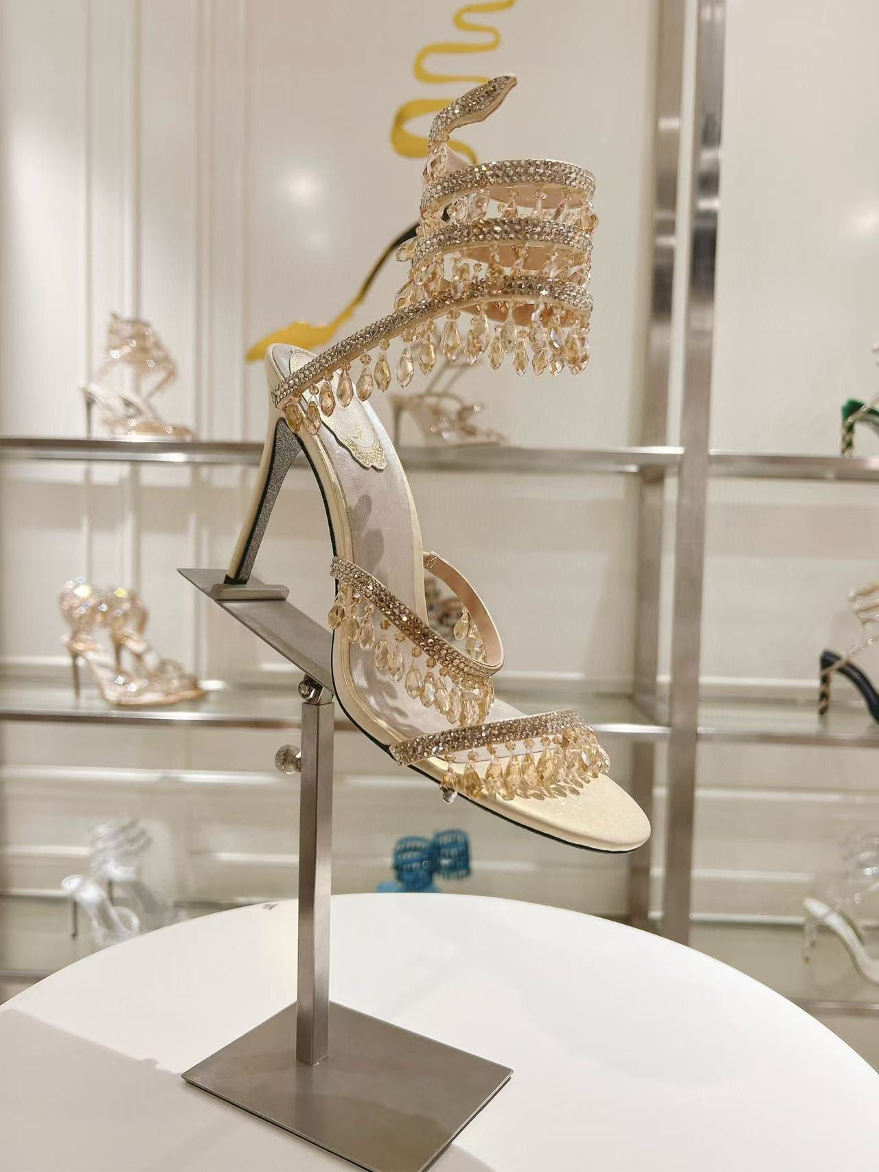 UA RENÉ CAOVILLA CHANDELIER SANDAL 95mm