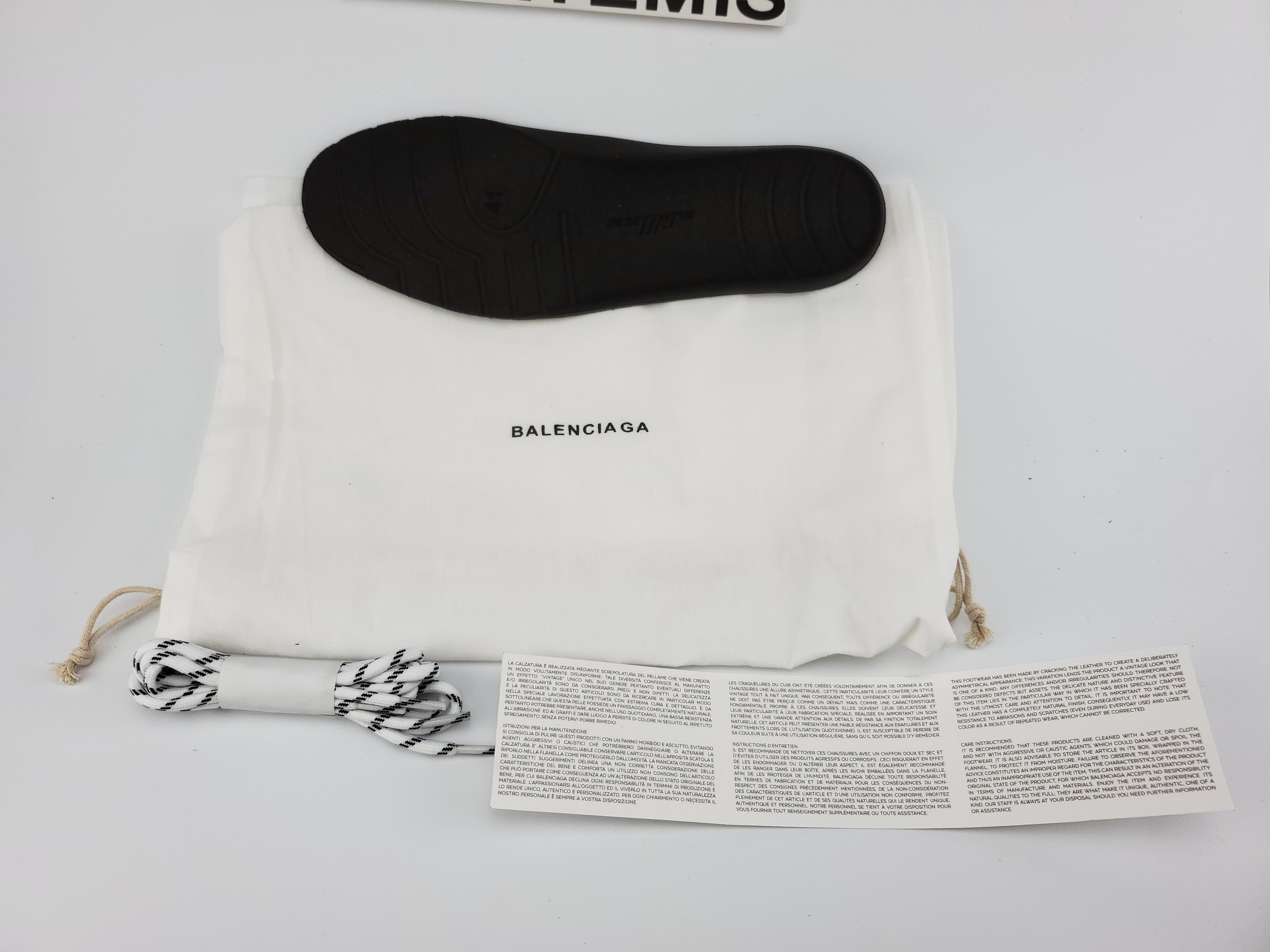 Balenciga Triple S Black White Red (2018 Reissue)