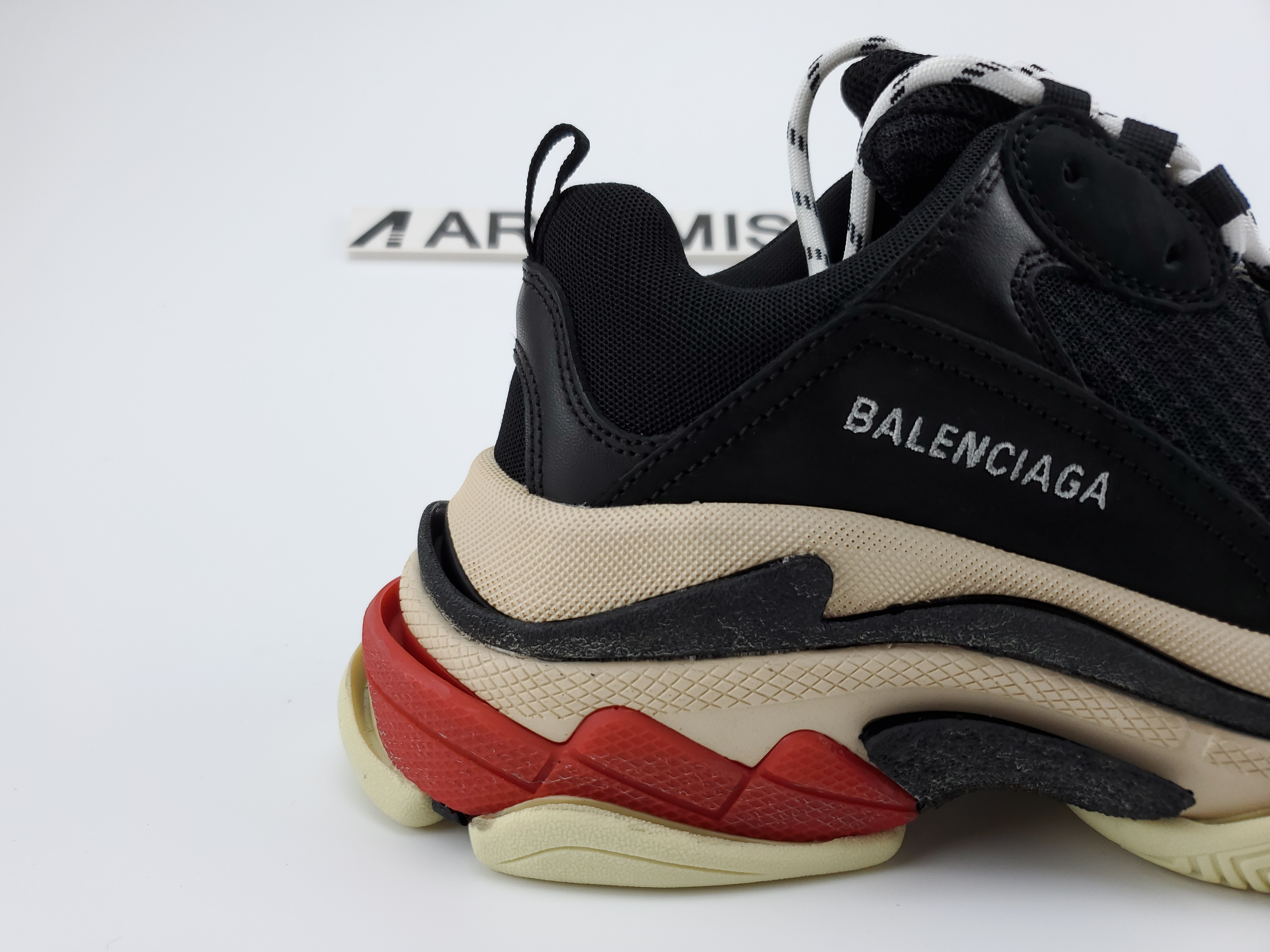 Balenciga Triple S Black White Red (2018 Reissue)