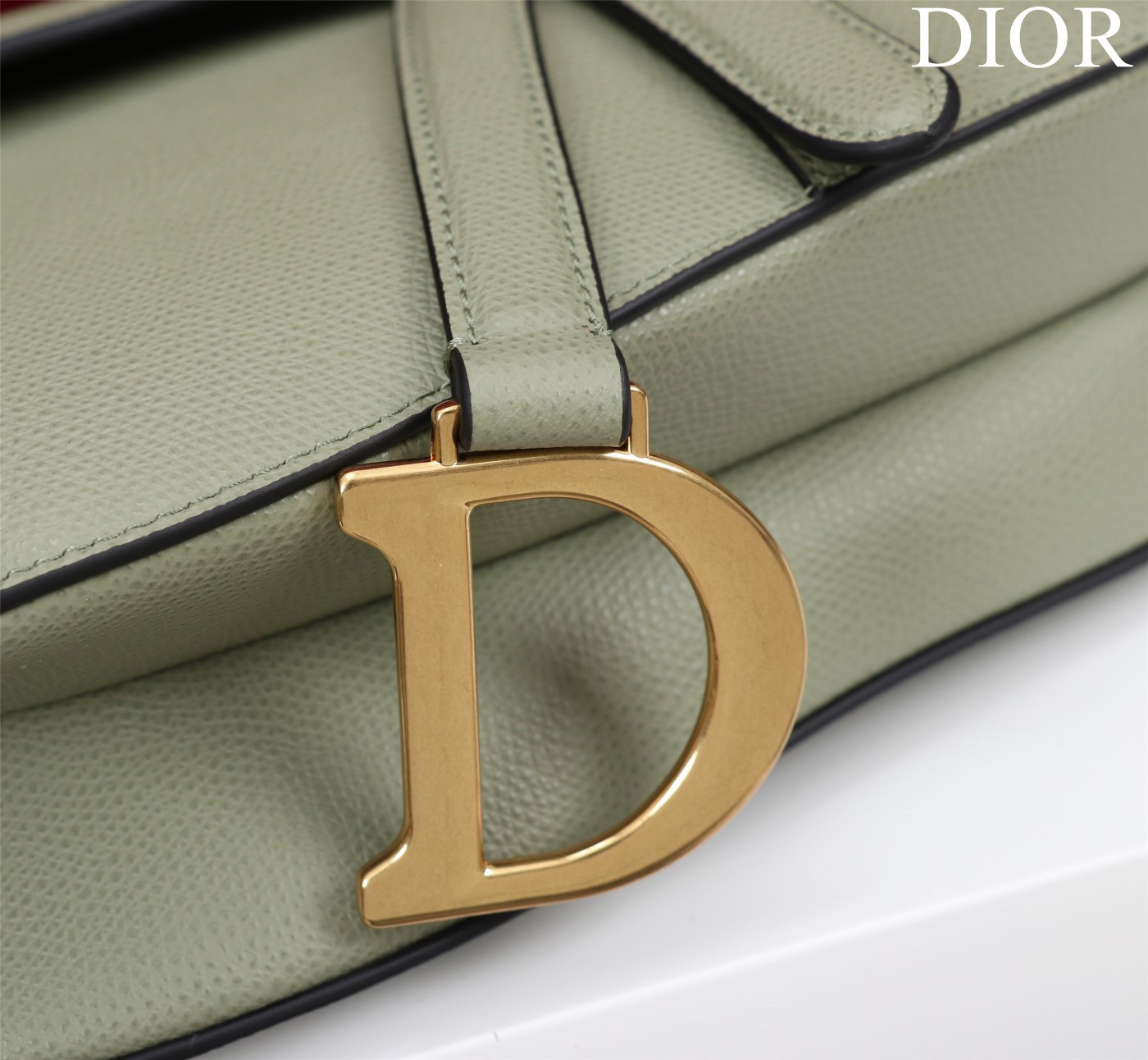 D*or saddle bag grained calfskin 25.5x20x6.5cm
