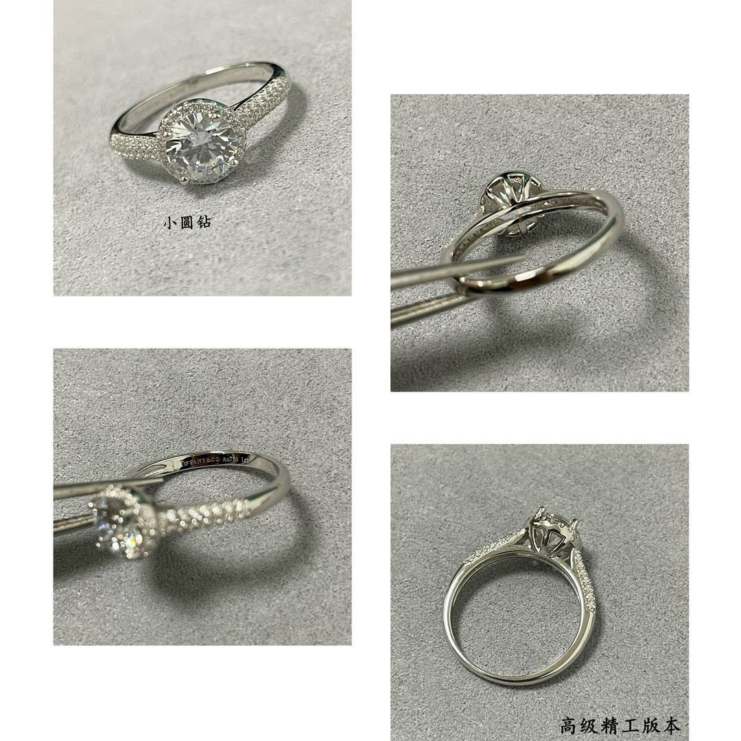 t*f*ny & co. petite solitaire round Di*m*nd ring ag925