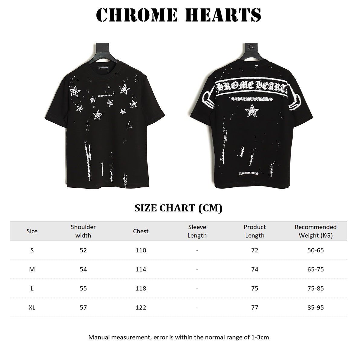 Chrome hearte ch 25ss Short-sleeved T-shirt