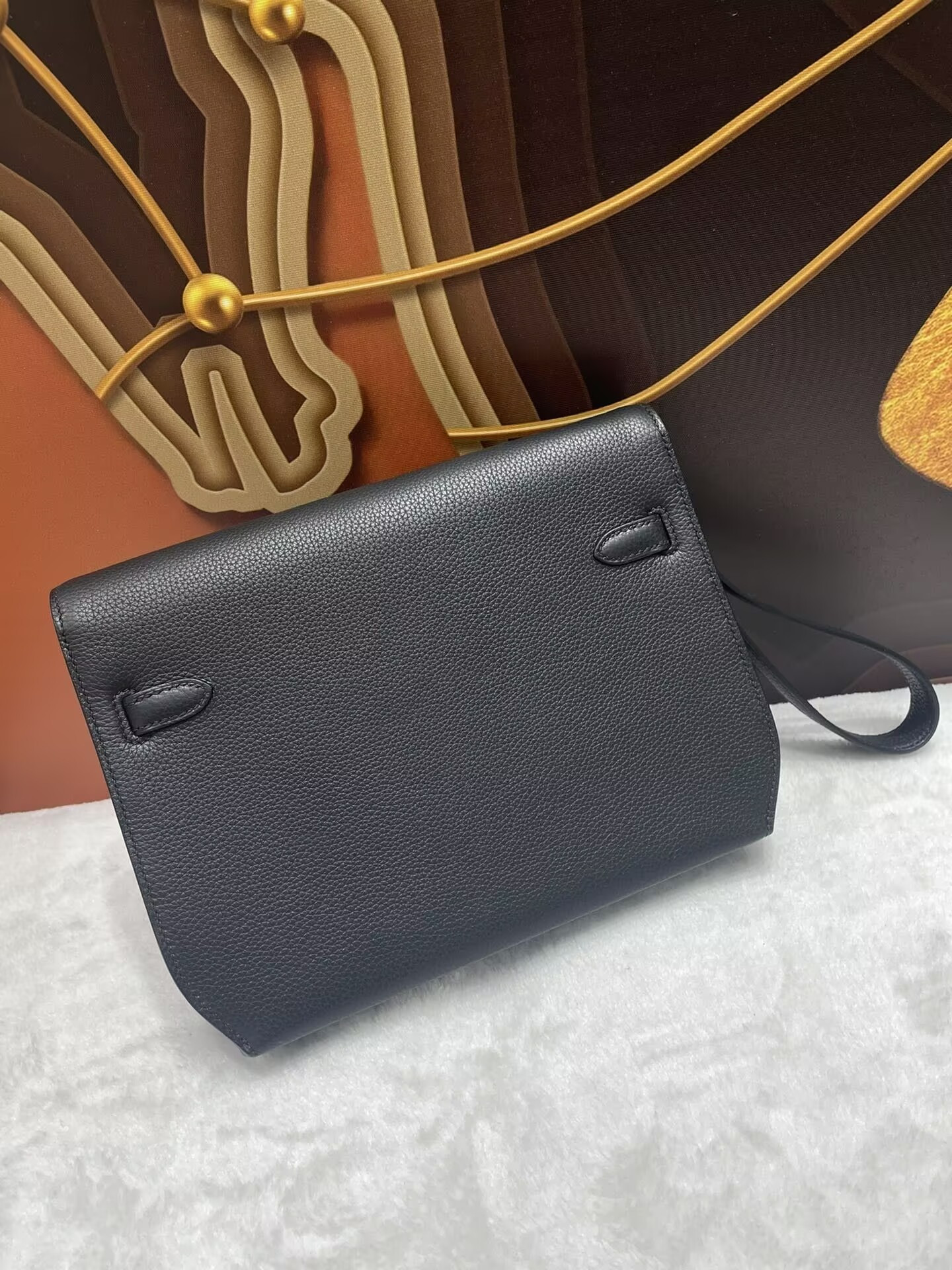 Hermès Kelly Depeches Togo Black 25cm