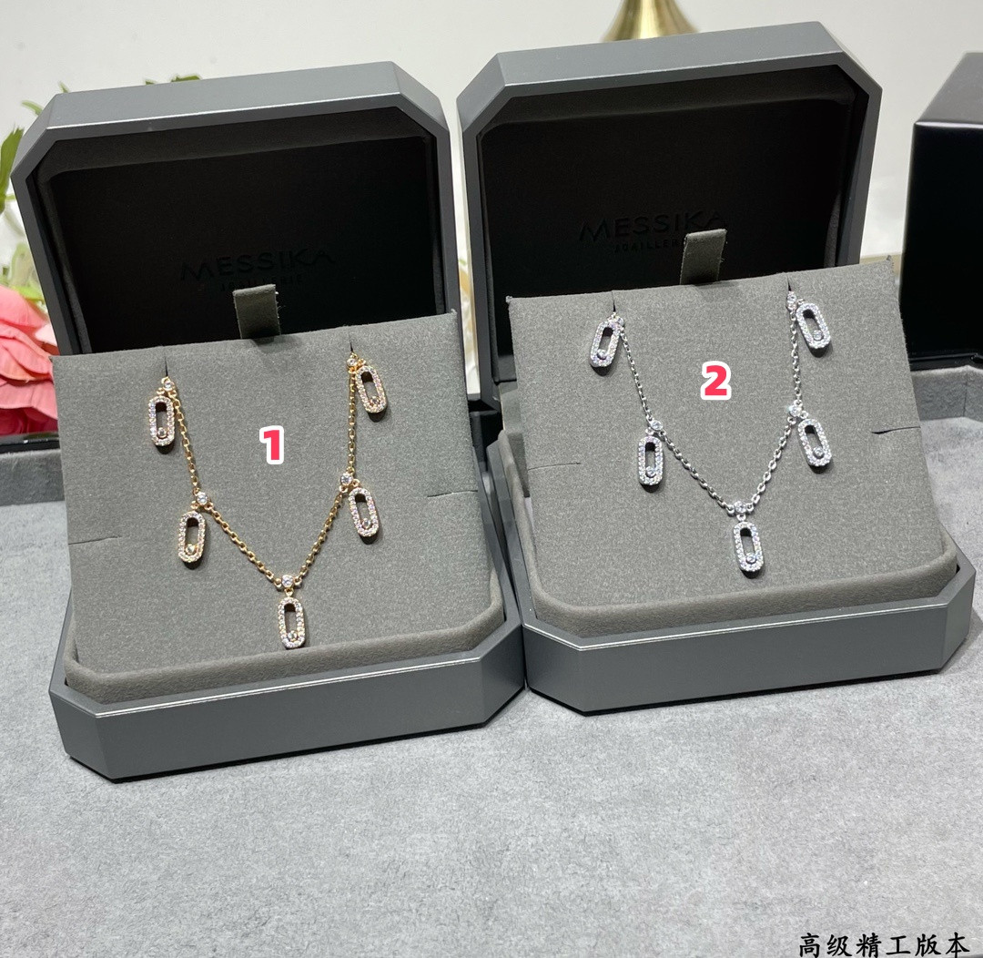 messika five Di*m*nd moving necklace