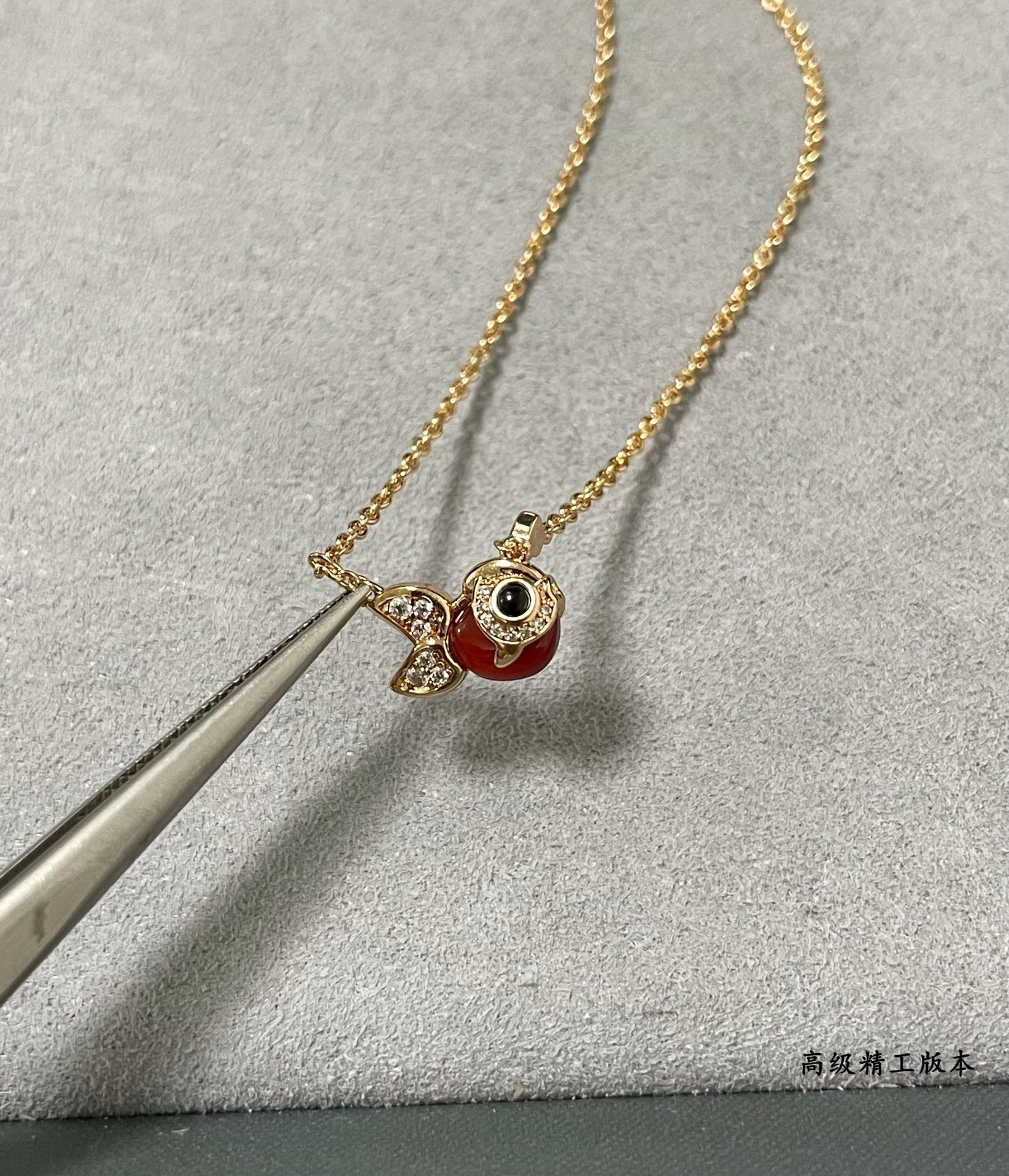 Qeelin Little Goldfish Necklace