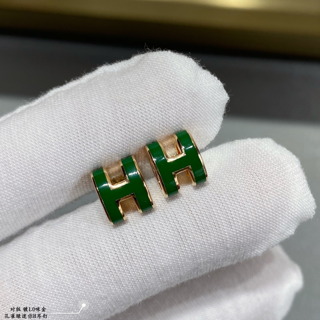 Hermès Mini H Linglong Earrings