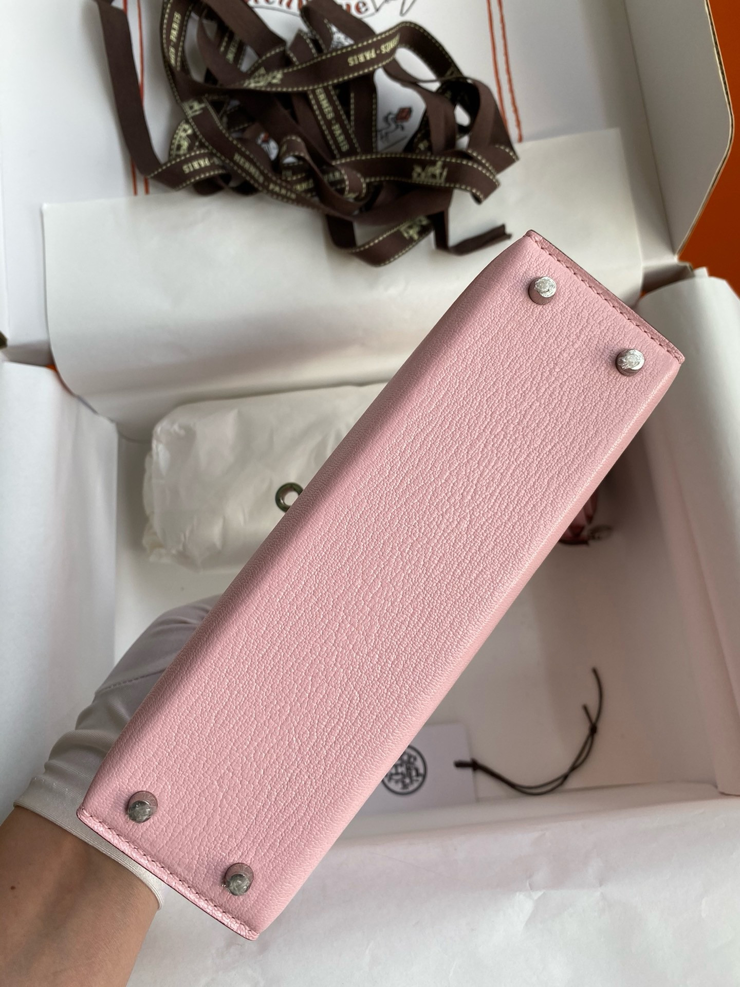 Hermès Mini Kelly Chèvre 19 19×6×12cm (20 days for customization)