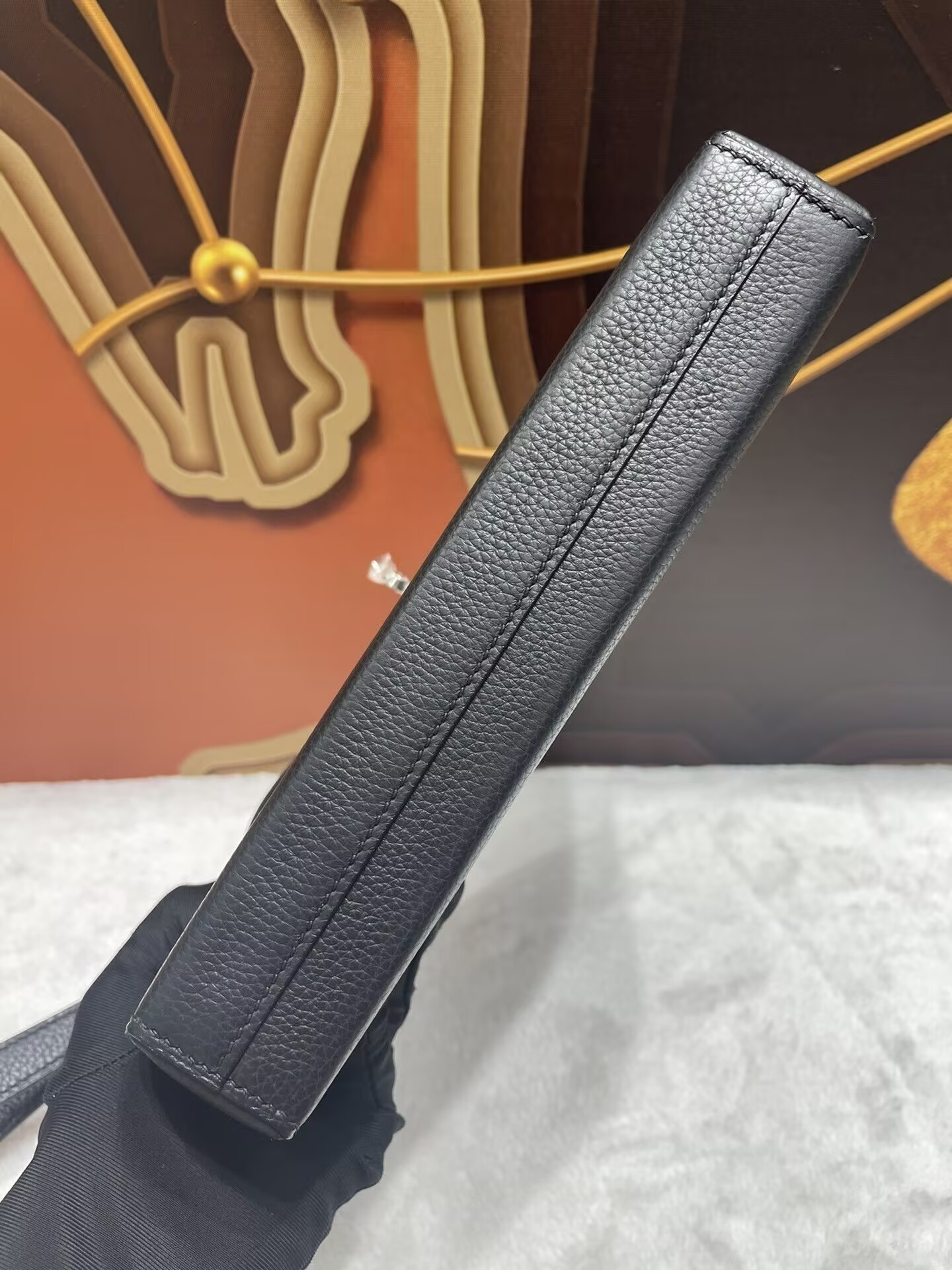 Hermès Kelly Depeches Togo Black 25cm