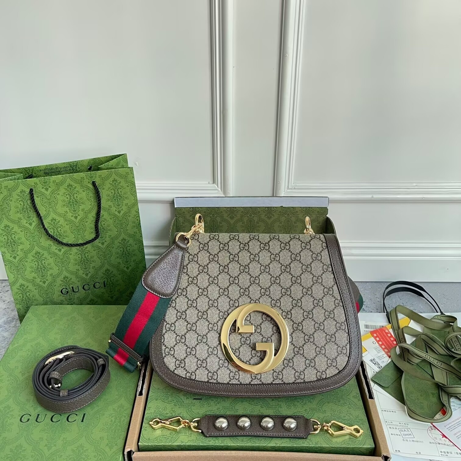 G*u*i blondie top handle bag 29x22x7cm