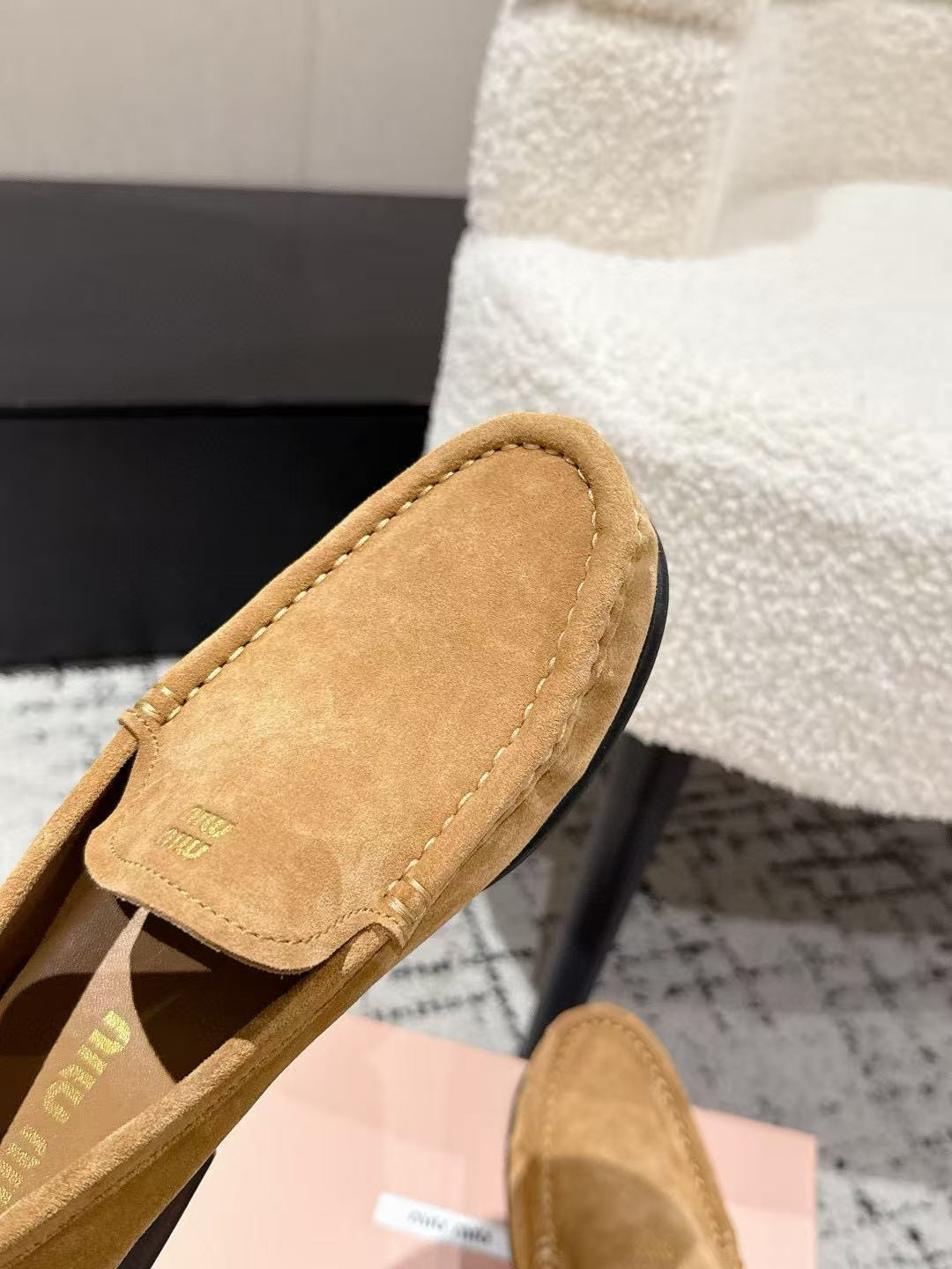UA Miu Miu Suede loafers