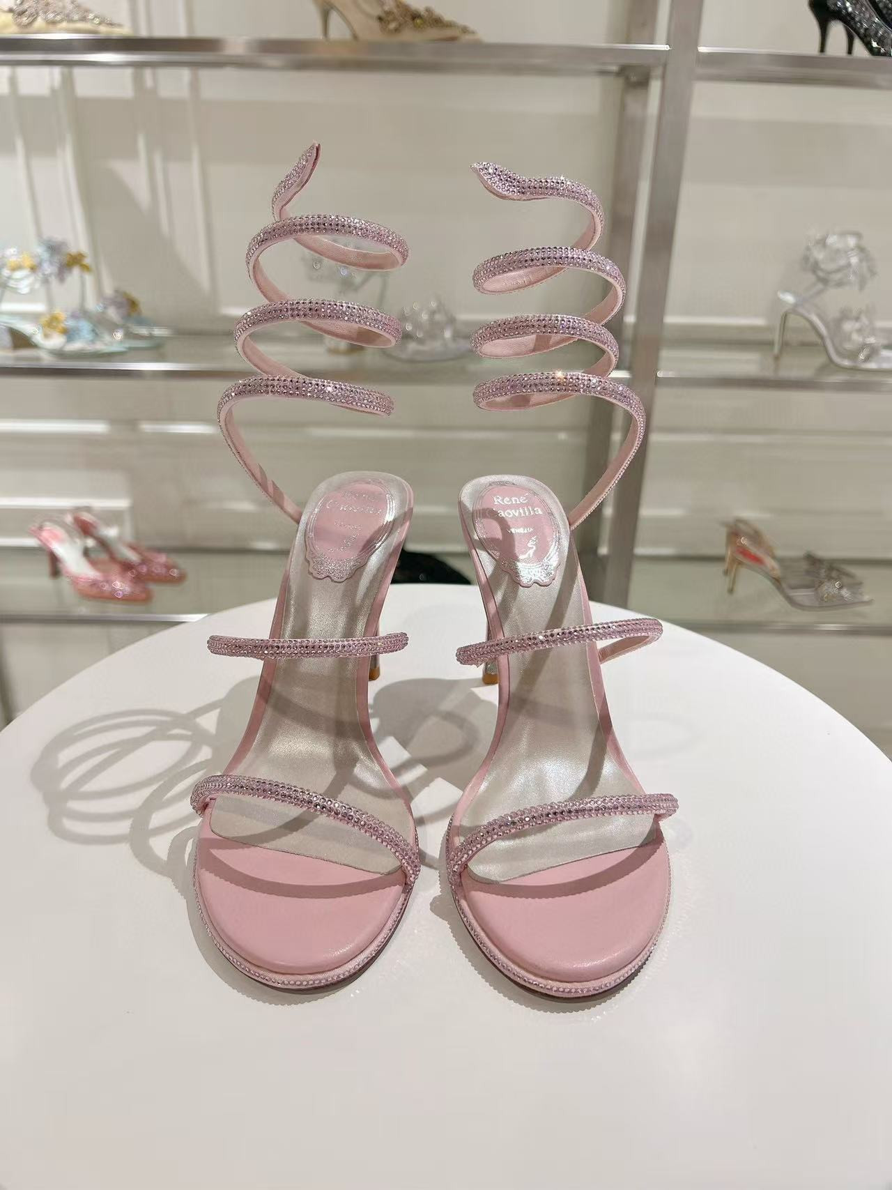 UA RENÉ CAOVILLA Cleo Pumps Sandals 95mm