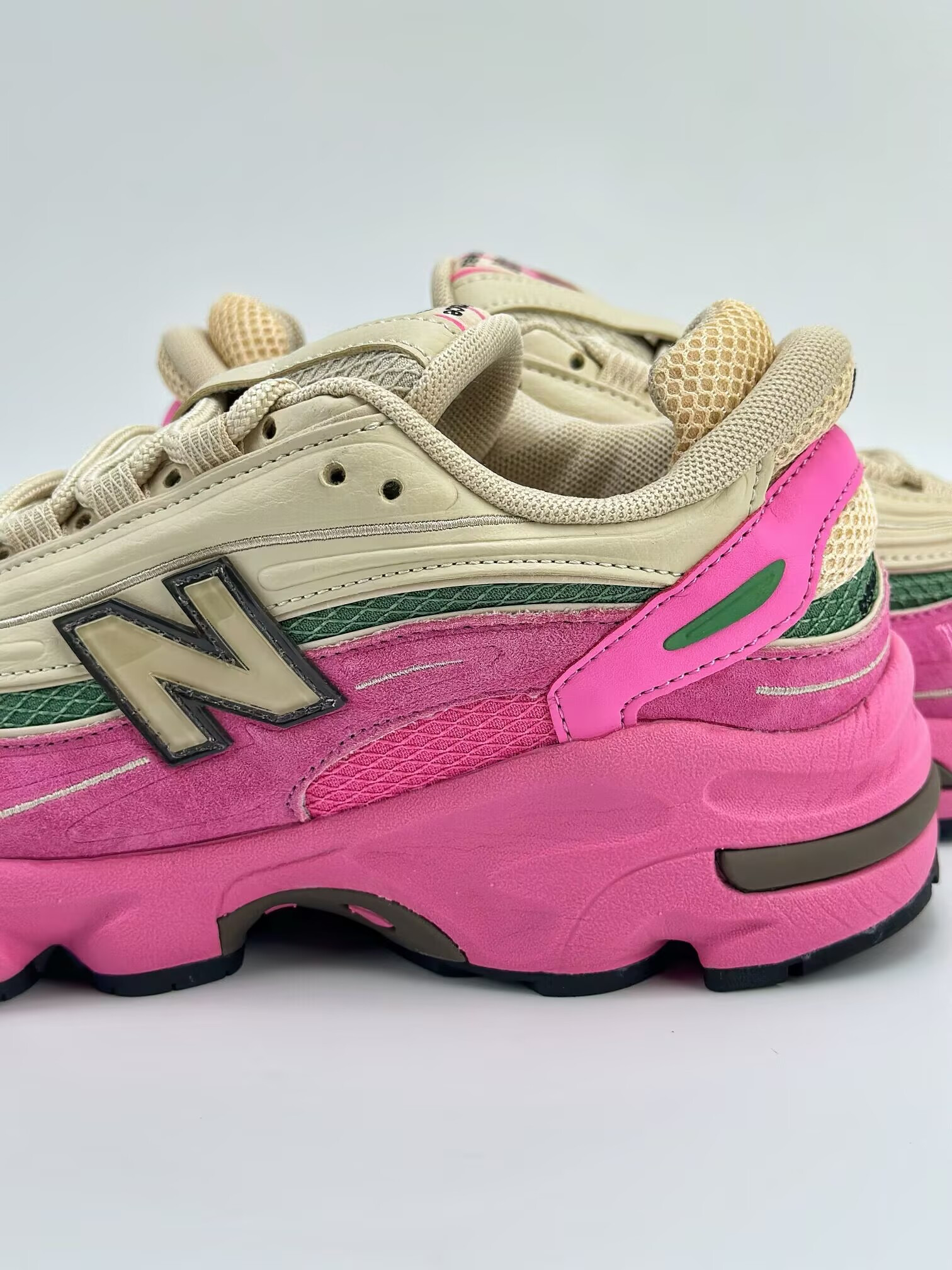 UA New Balance 1000 Tan Pink Green