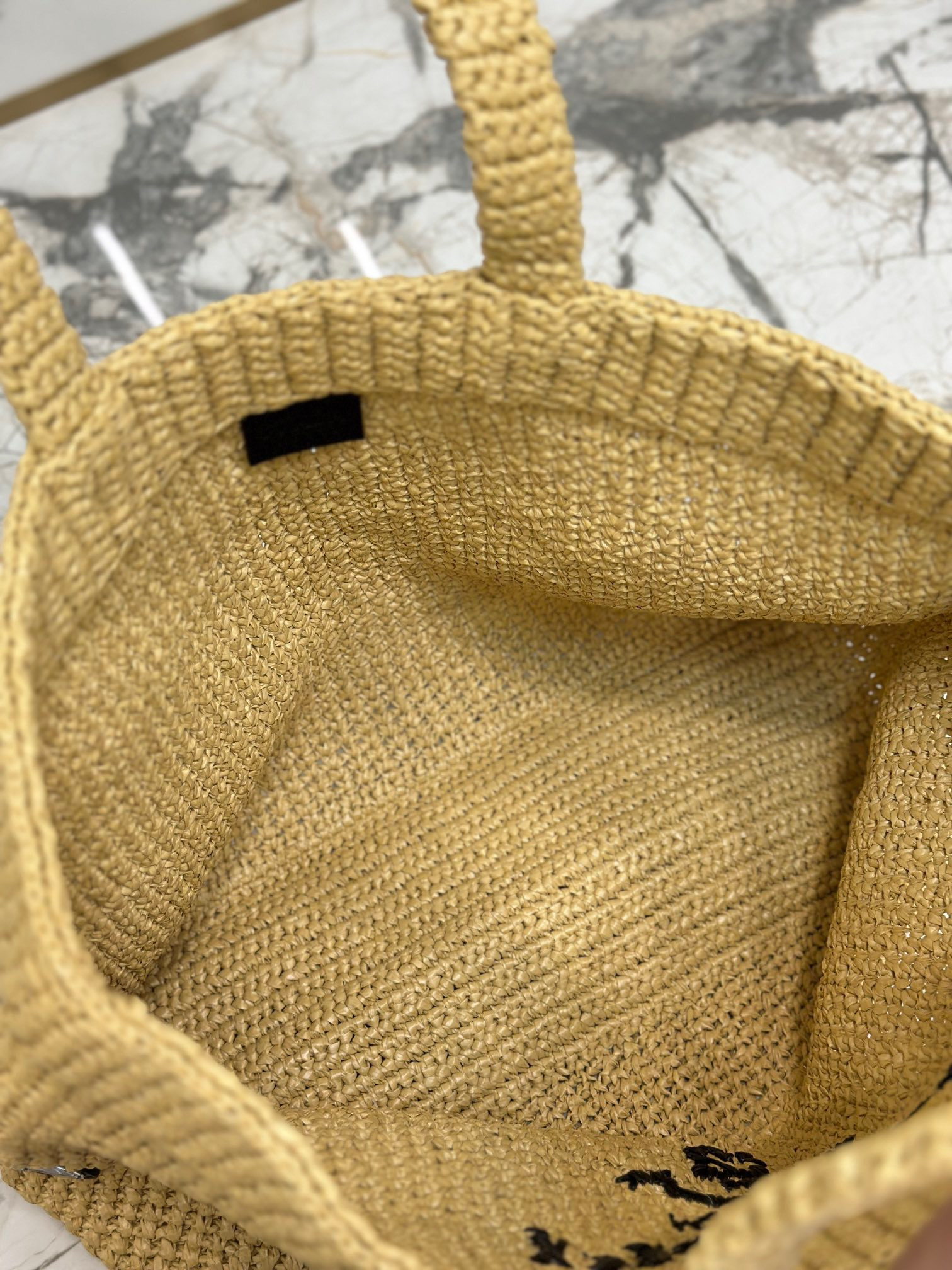 Pra*a crochet tote bag color natural
