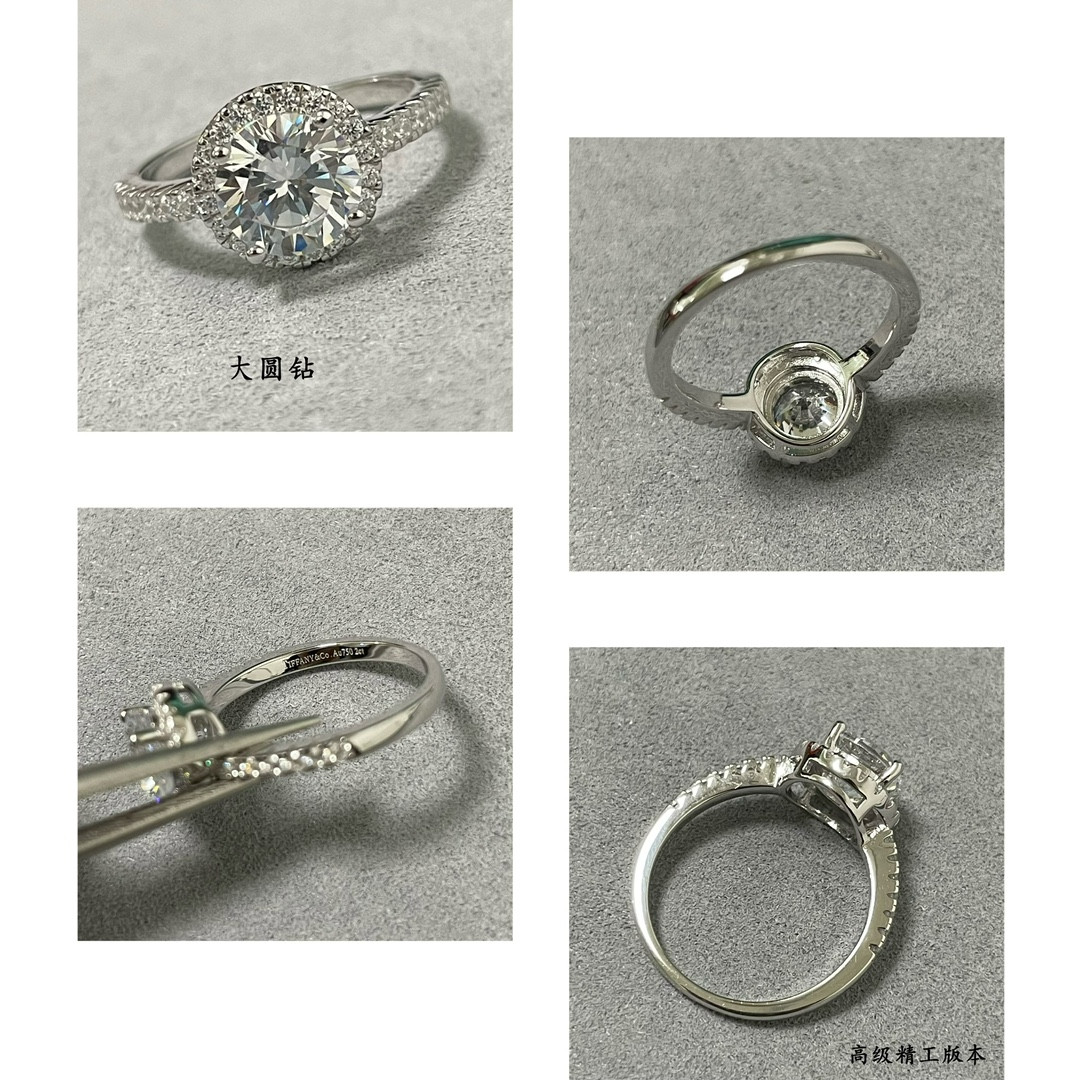t*f*ny & co. solitaire round brilliant Di*m*nd ring ag925