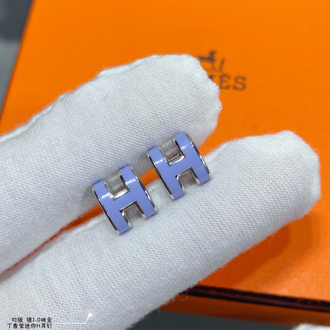 Hermès Mini H Linglong Earrings