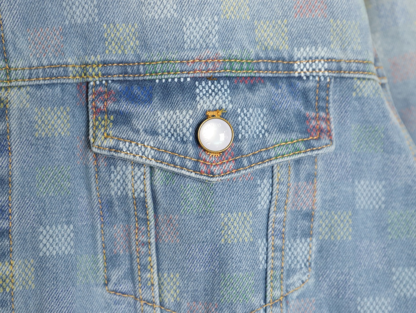 l0*is V*t0n 25fw denim jacket suit