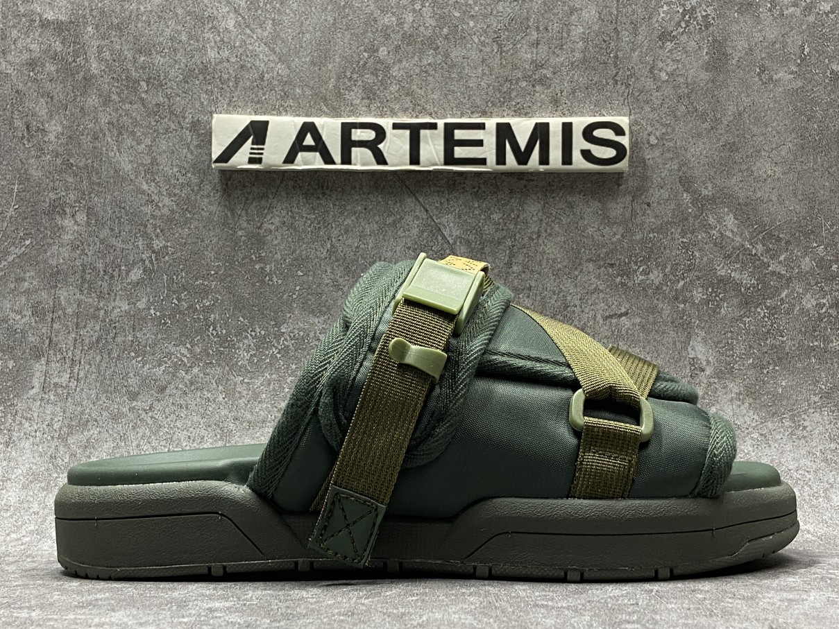 Visvim Christo Sandal Slipper Green