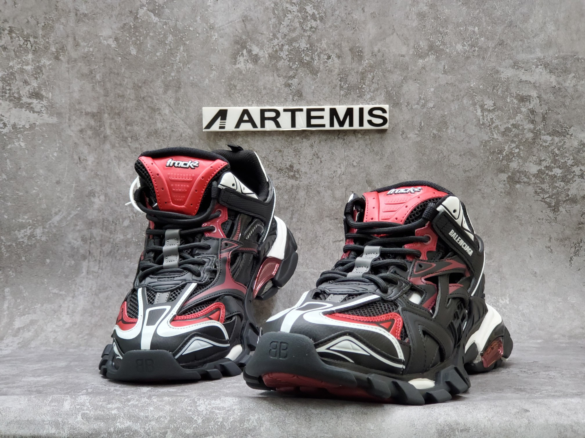 Balenciga Track 2 Trainer Black Red