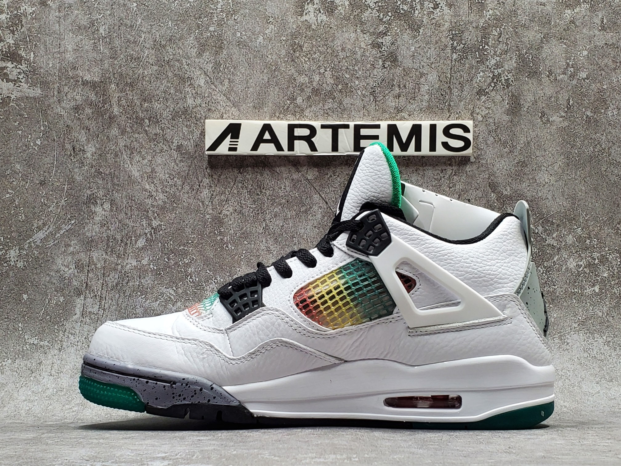 Air Jordan 4 Retro Lucid Green Rasta