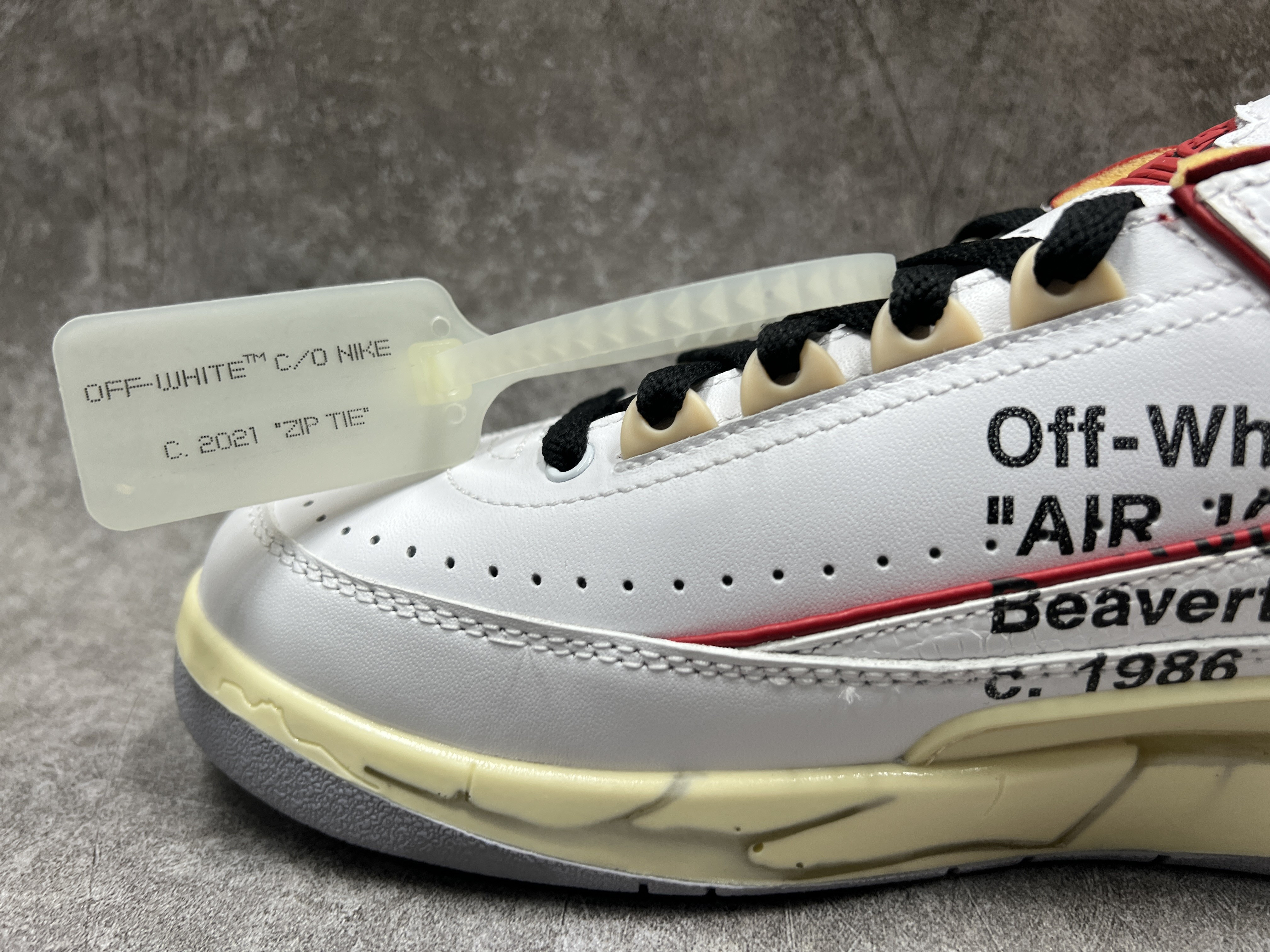 Air Jordan 2 Retro Low SP Off-White White Red