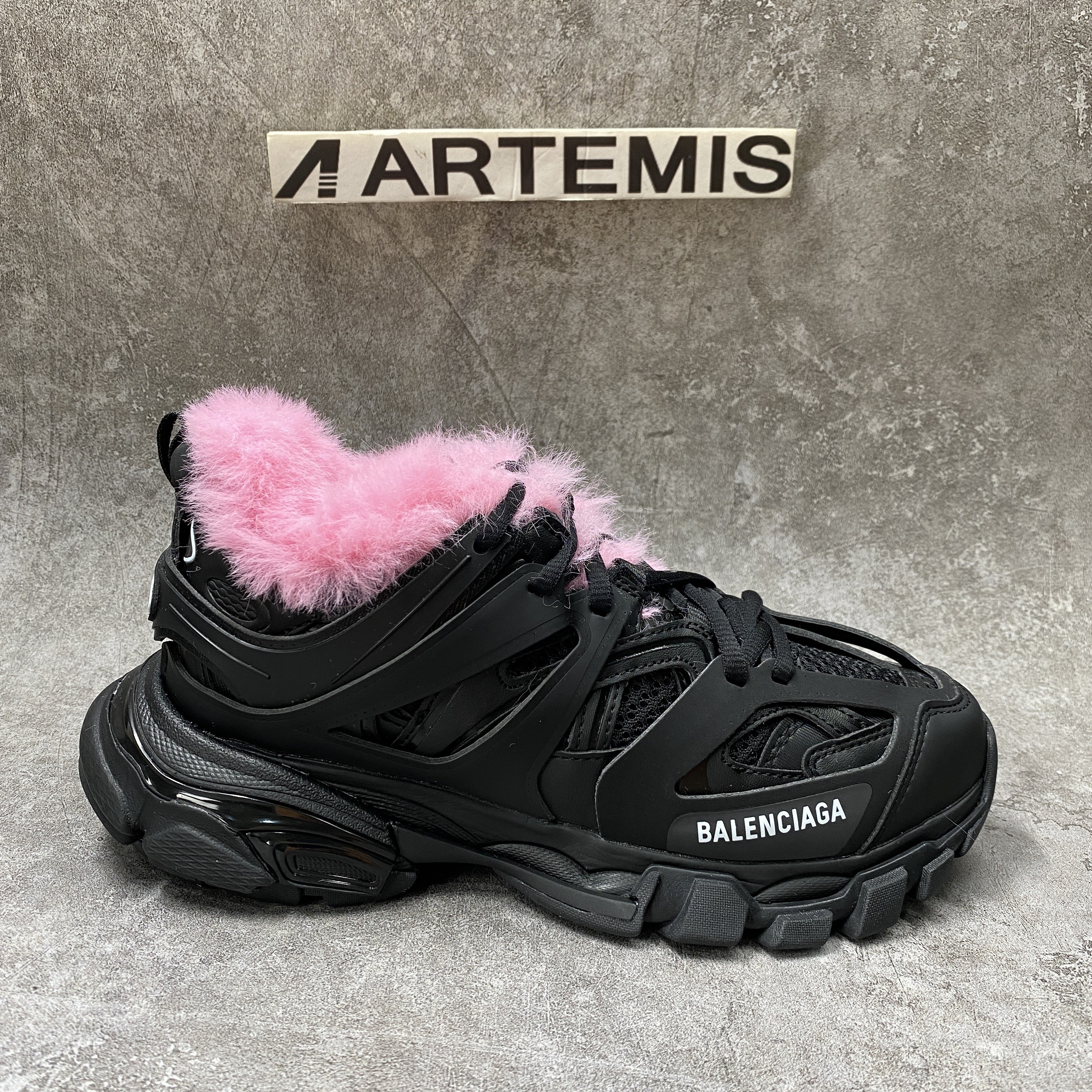 Balenciga Track Sneaker Pink Fur