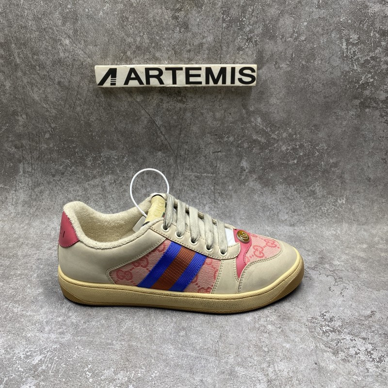 GC Screener Leather Sneaker Blue Red