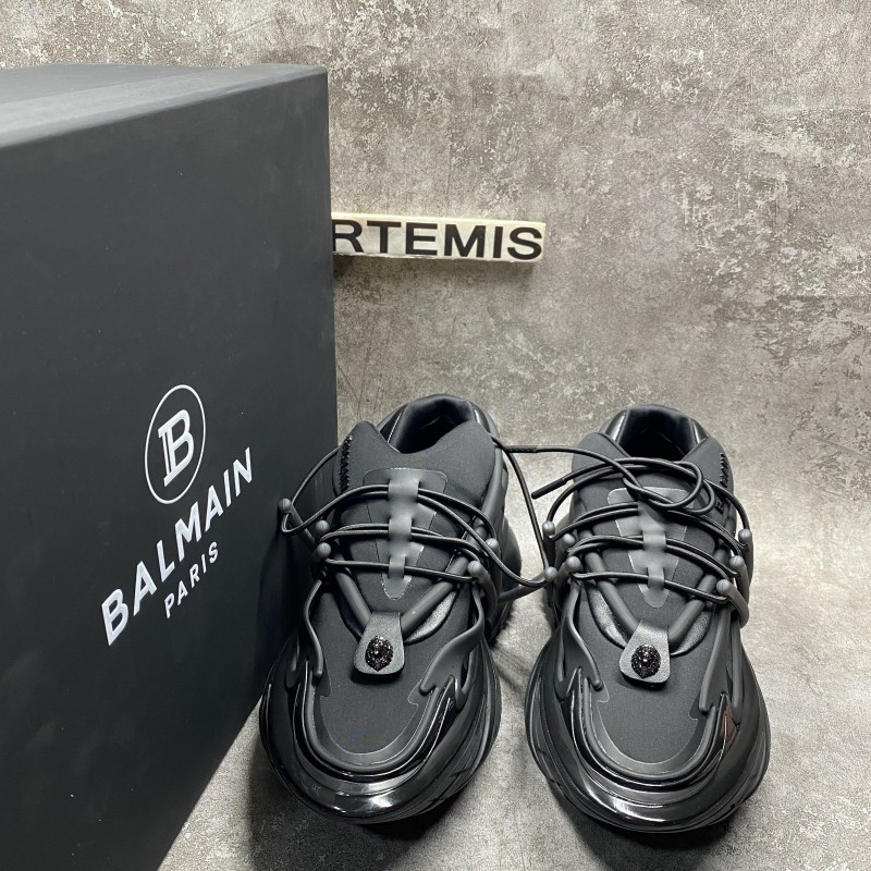 Balmain Calfskin Unicorn low-top sneakers