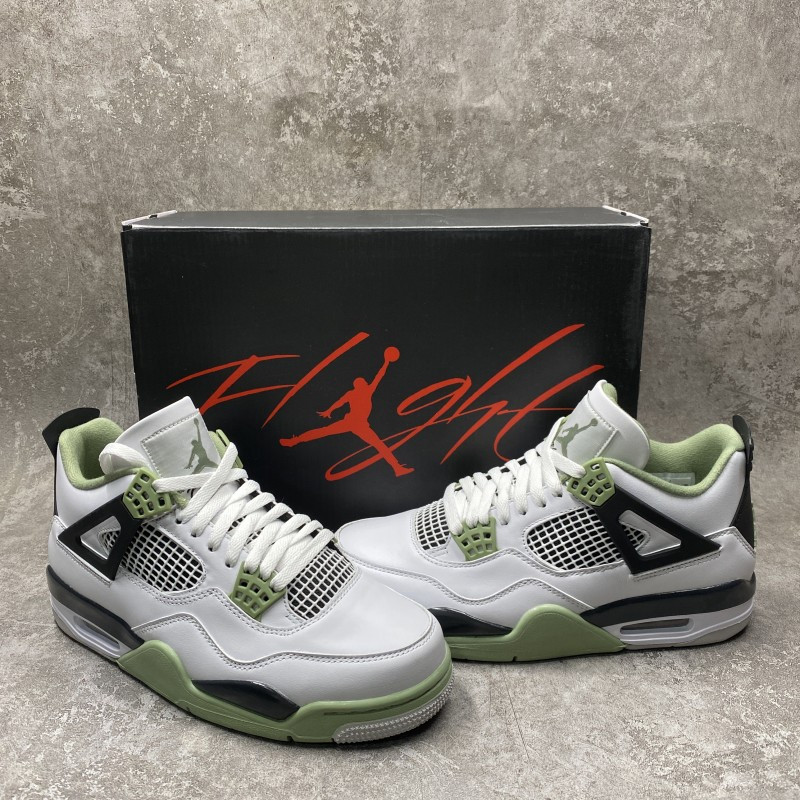 Air Jordan 4 Retro Lucid Green Rasta