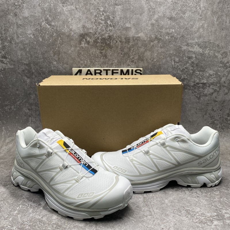 Salomon White XT-6 Sneakers