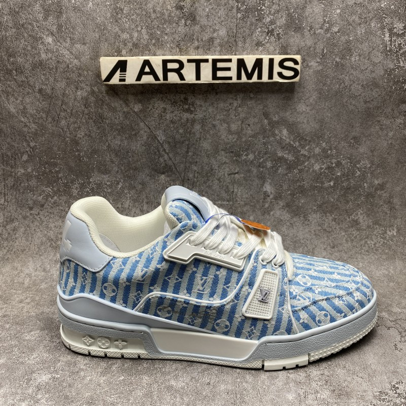 LV Trainer Blue Stripe Monogram