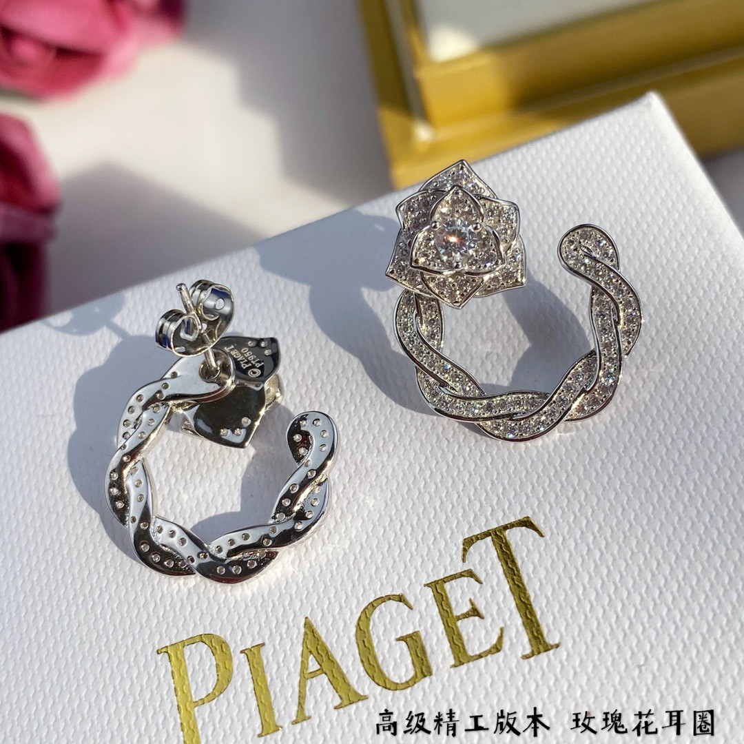 Piaget rose hoop Earrings