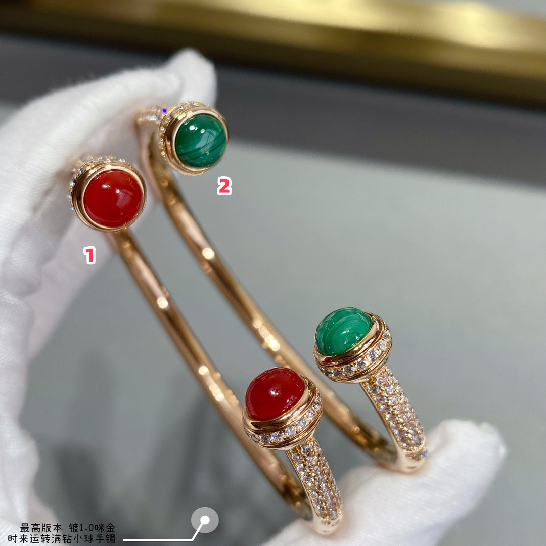 piaget fully Di*m*nd-encrusted rotating ball bracelet