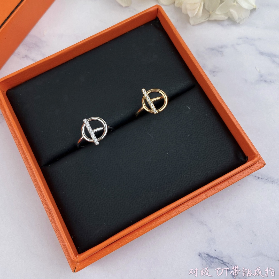 hermès ot half Di*m*nd ring