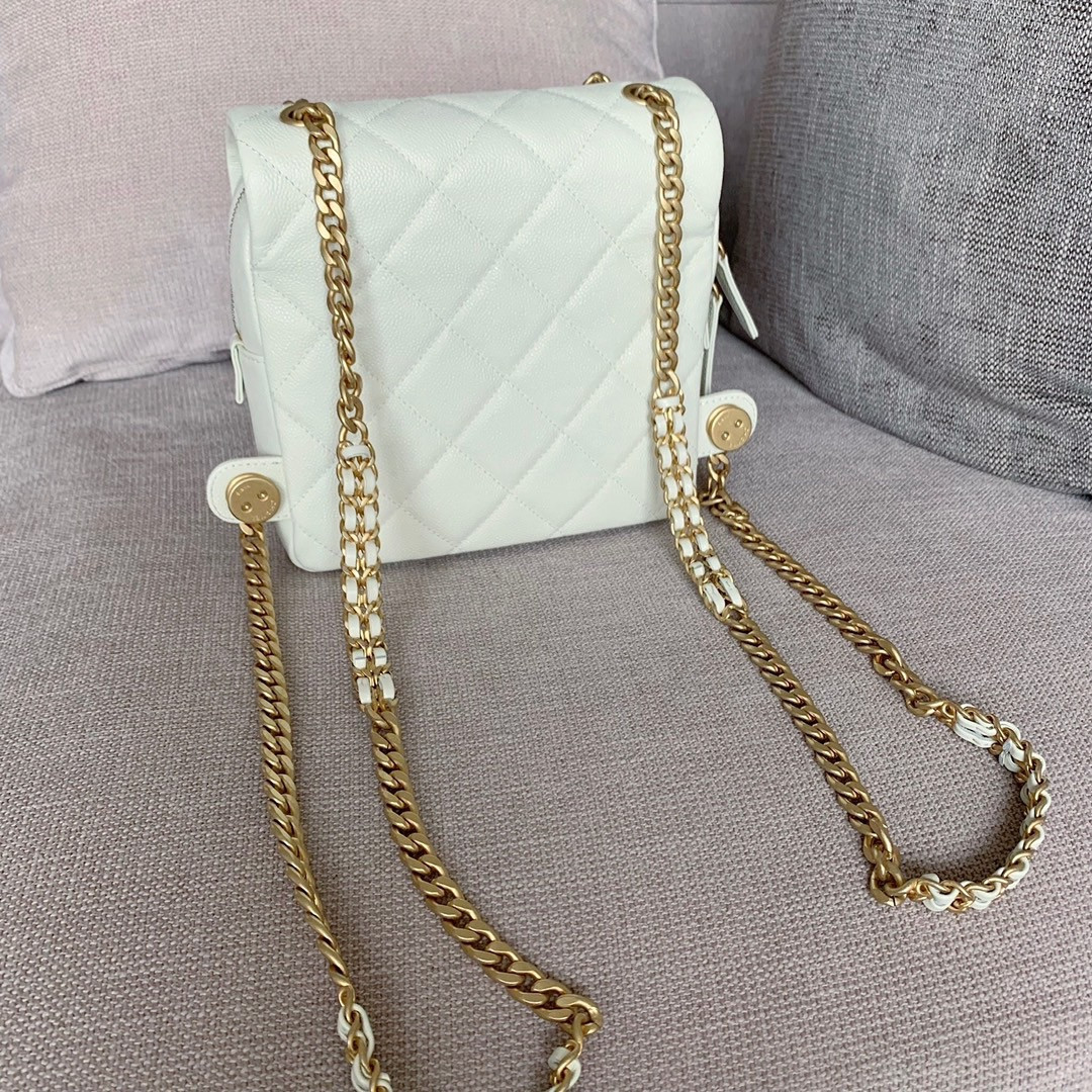 Ch*el ado backpack in white