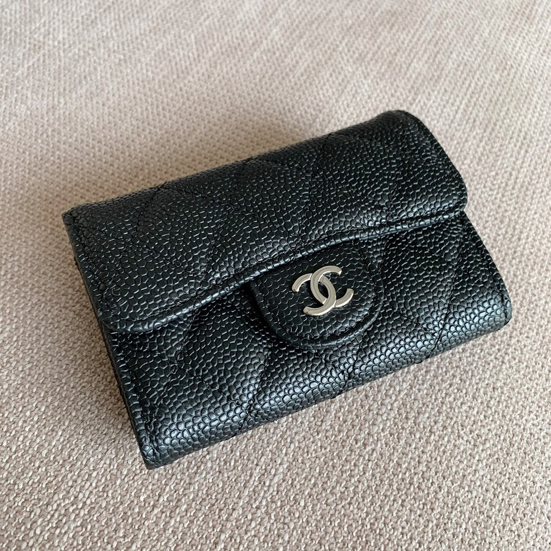 Ch*el cf classic flap coin purse card holder
