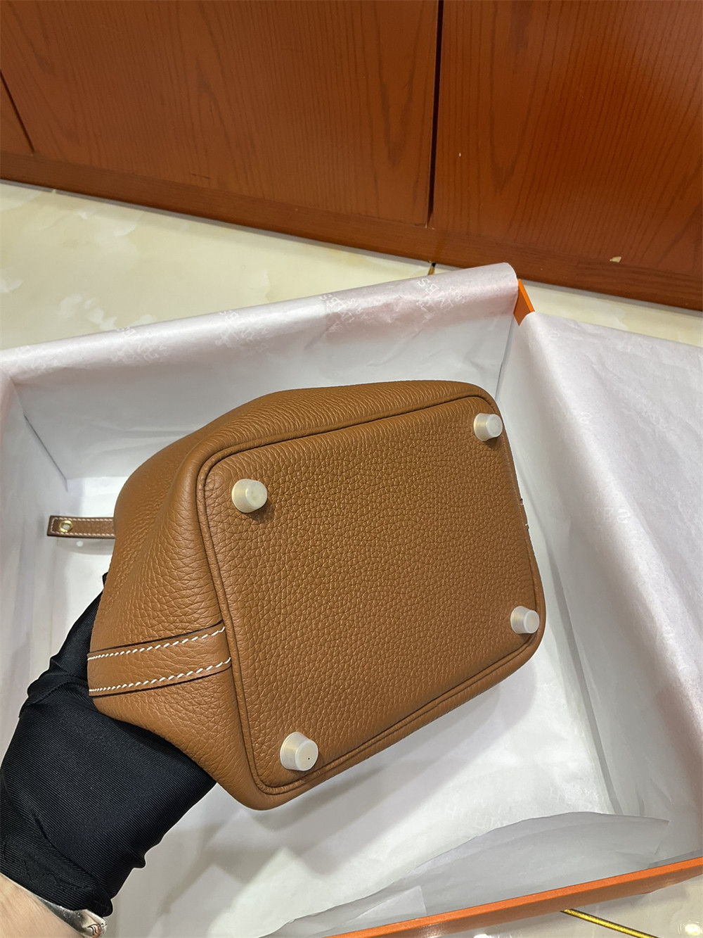 Hermès Picotin 18cm golden brown without original box