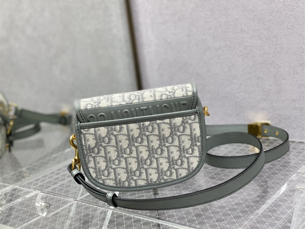 medium D*or bobby bag white D*or oblique jacquard