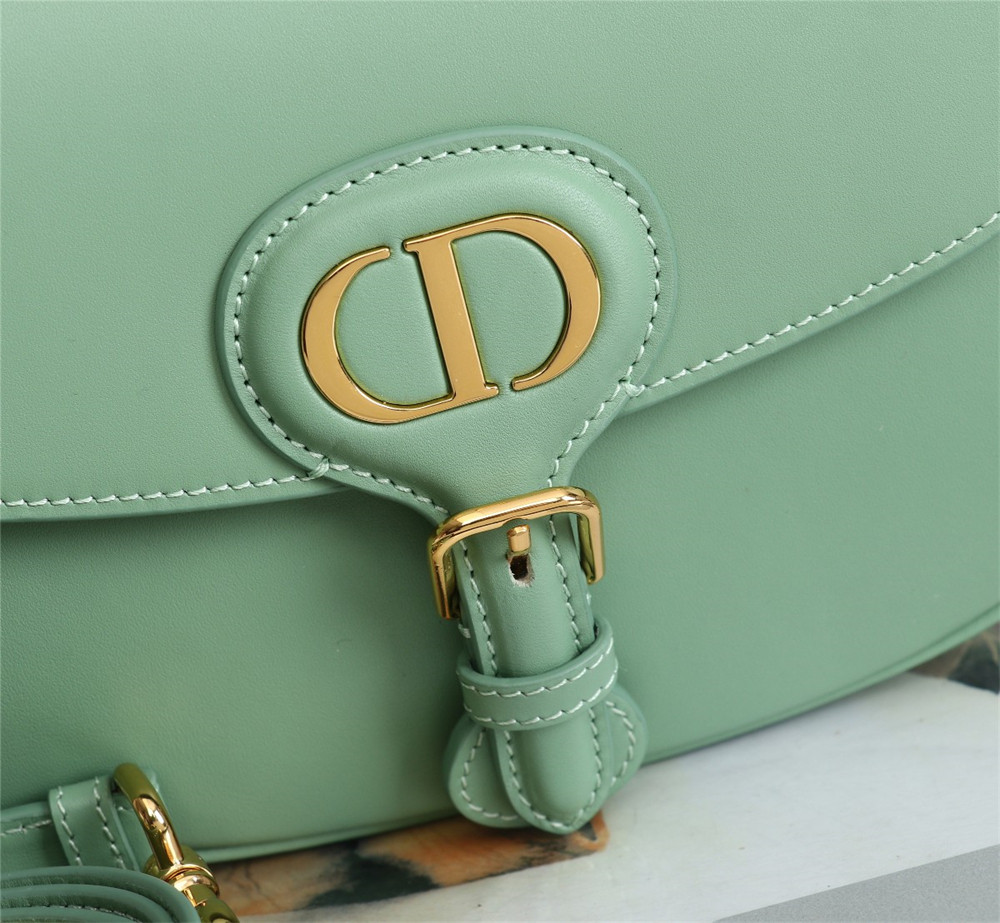 medium D*or bobby bag green box calfskin