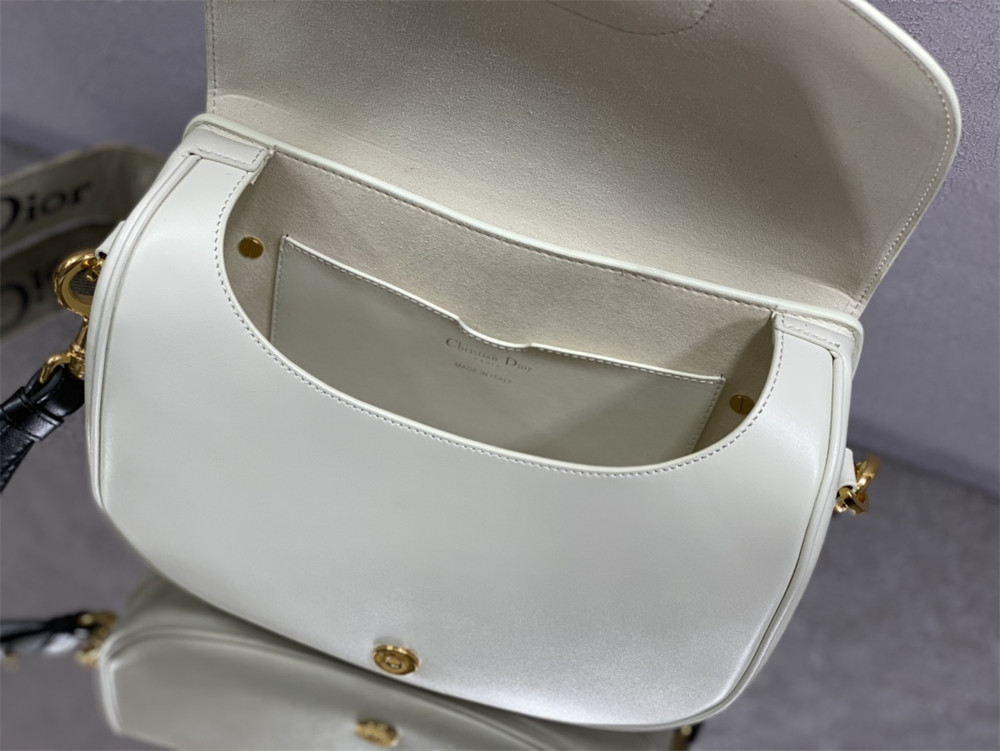 large D*or bobby bag white box calfskin