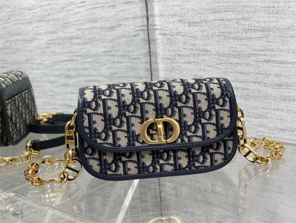small 30 montaigne avenue bag blue D*or oblique jacquard