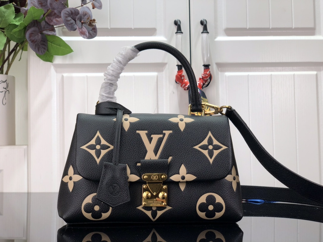 LV Madeleine BB M45978 BLACK WHITE