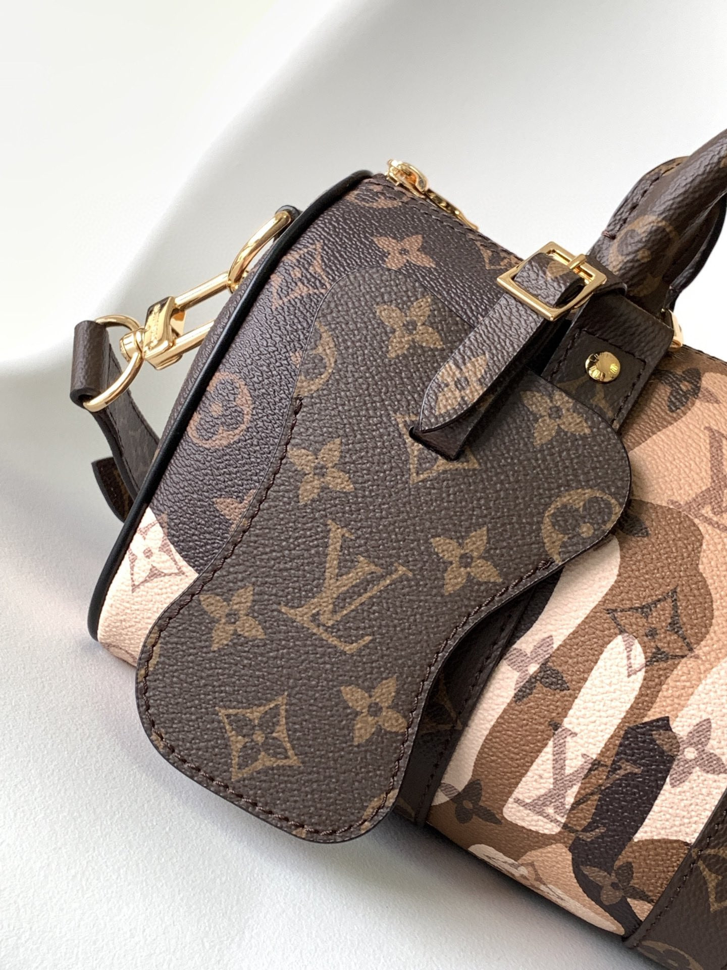l0*is V*t0n keepall bandoulière 25 m46701 9.8 x 5.9 x 4.3 inches