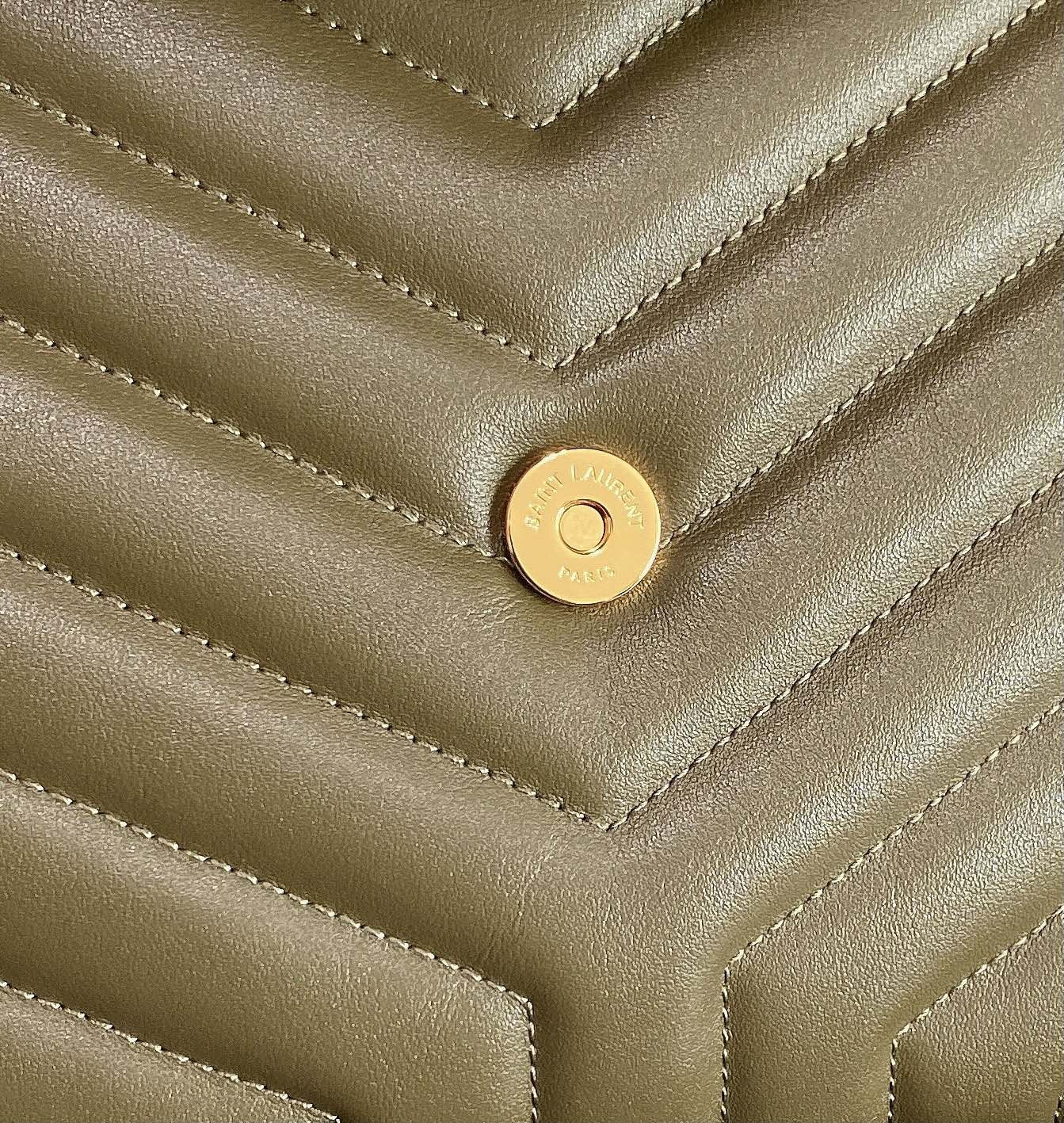 Y*L loulou medium in quilted leather 12.5 x 8.6 x 3.5 inches