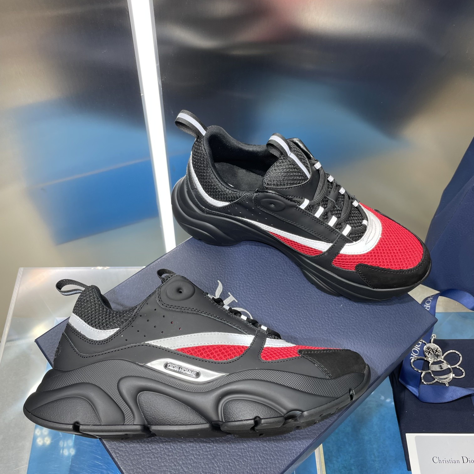 ua D*or b22 black and red sneaker